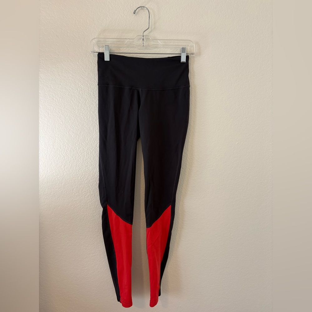 lululemon athletica Black and Red Leggings ‘37